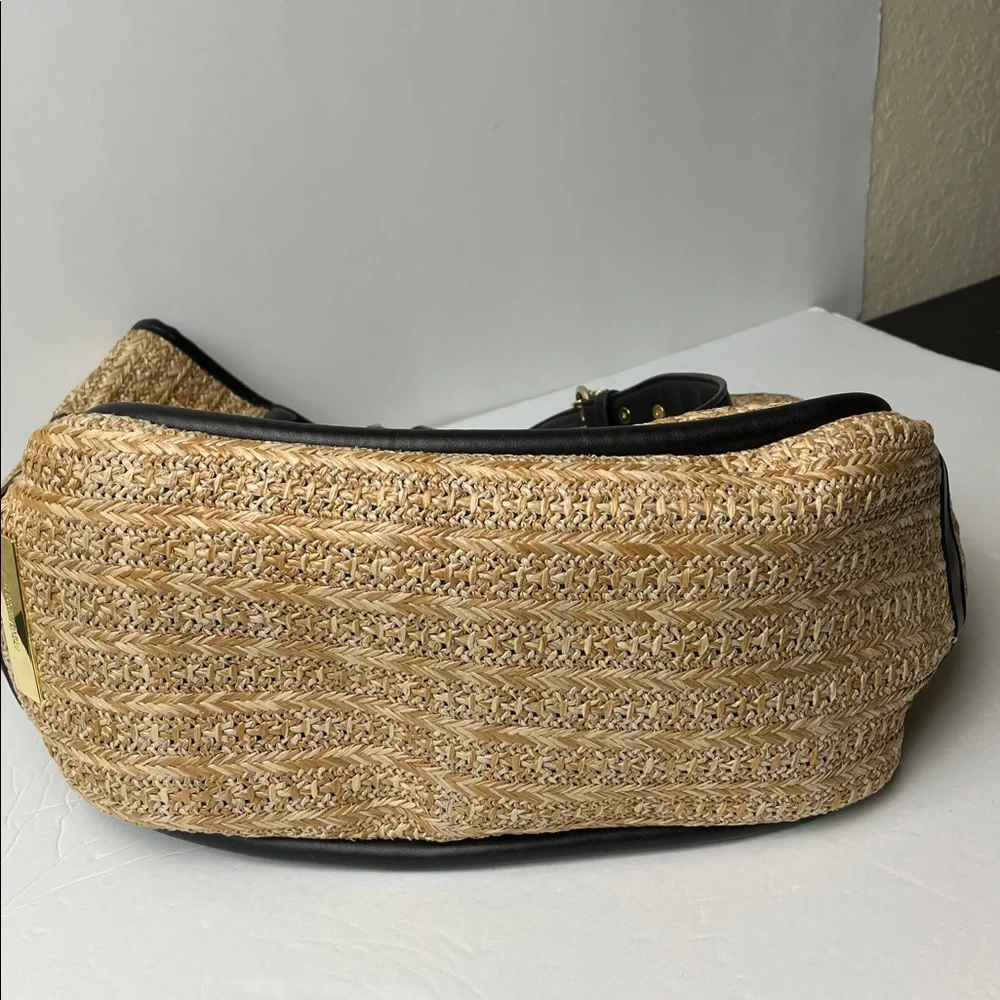 Steven Madden BJEWEL Woven Tote Bag with Air Pod Case/Coin Purse